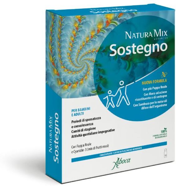 Aboca Natura Mix Advanced Sostegno con Vitamina C 10 Flaconcini