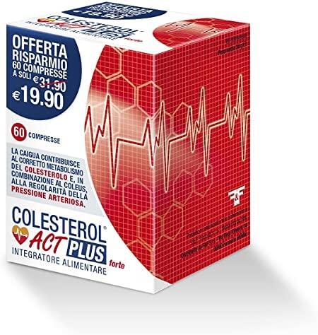 F&F Colesterol Act Plus Integratore per il Metabolismo del Colesterolo e la Salute Cardiovascolare 60 Compresse