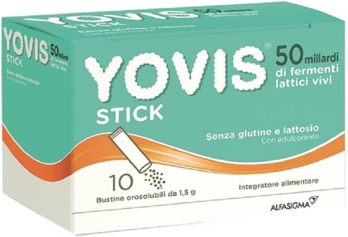 Alfasigma Yovis Stick Fermenti Lattici 50 miliardi 10 Stick