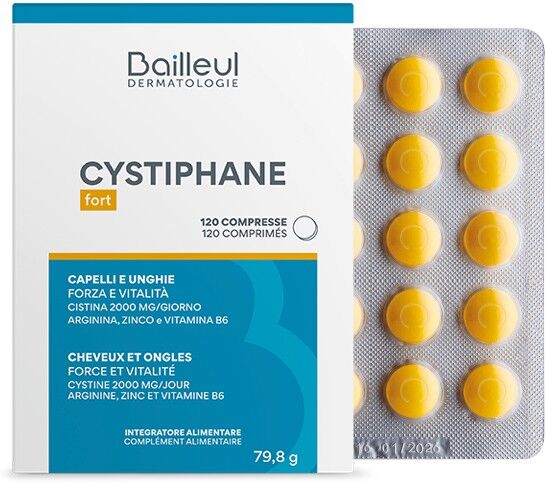 Bailleul Cystiphane Integratore per Capelli e Unghie 120 Compresse