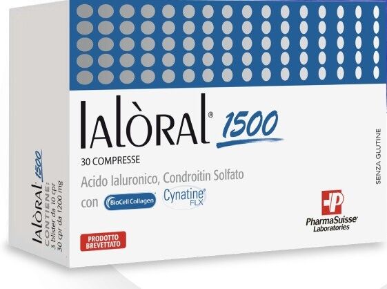 Pharmasuisse Laboratories Ialoral Integratore per le Articolazioni 1500 30 Compresse