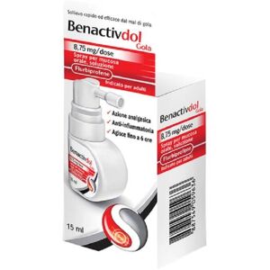 Reckitt Benckiser H. Benactivdol Gola Spray Mucosa Soluzione Orale 15 Ml 8,75 Mg/dose