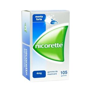 Nicorette 105 Gomme da Masticare per Smettere di Fumare Gusto Menta 4MG