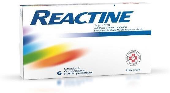 Johnson & Johnson Reactine 6 Compresse 5mg+120mg Rp