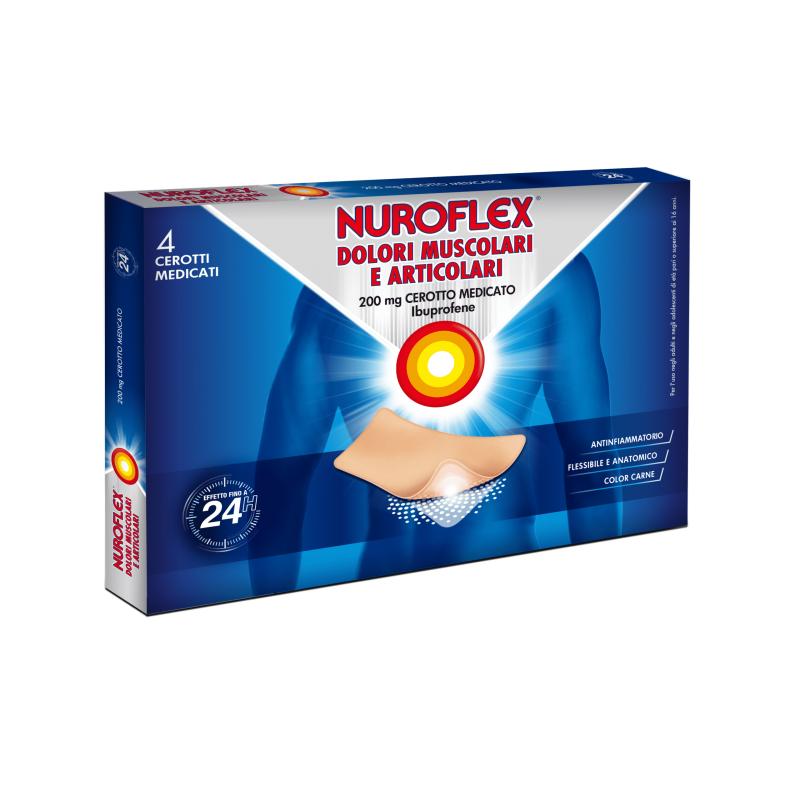 Reckitt Benckiser Nuroflex 200mg 4 cerotti medicati