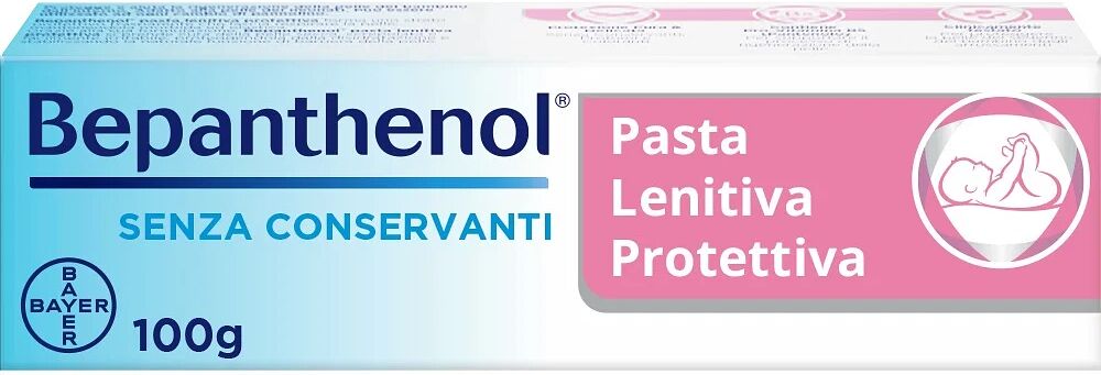 Bepanthenol Pasta Lenitiva Protettiva - Crema Cambio Pannolino Anti Arrossamento