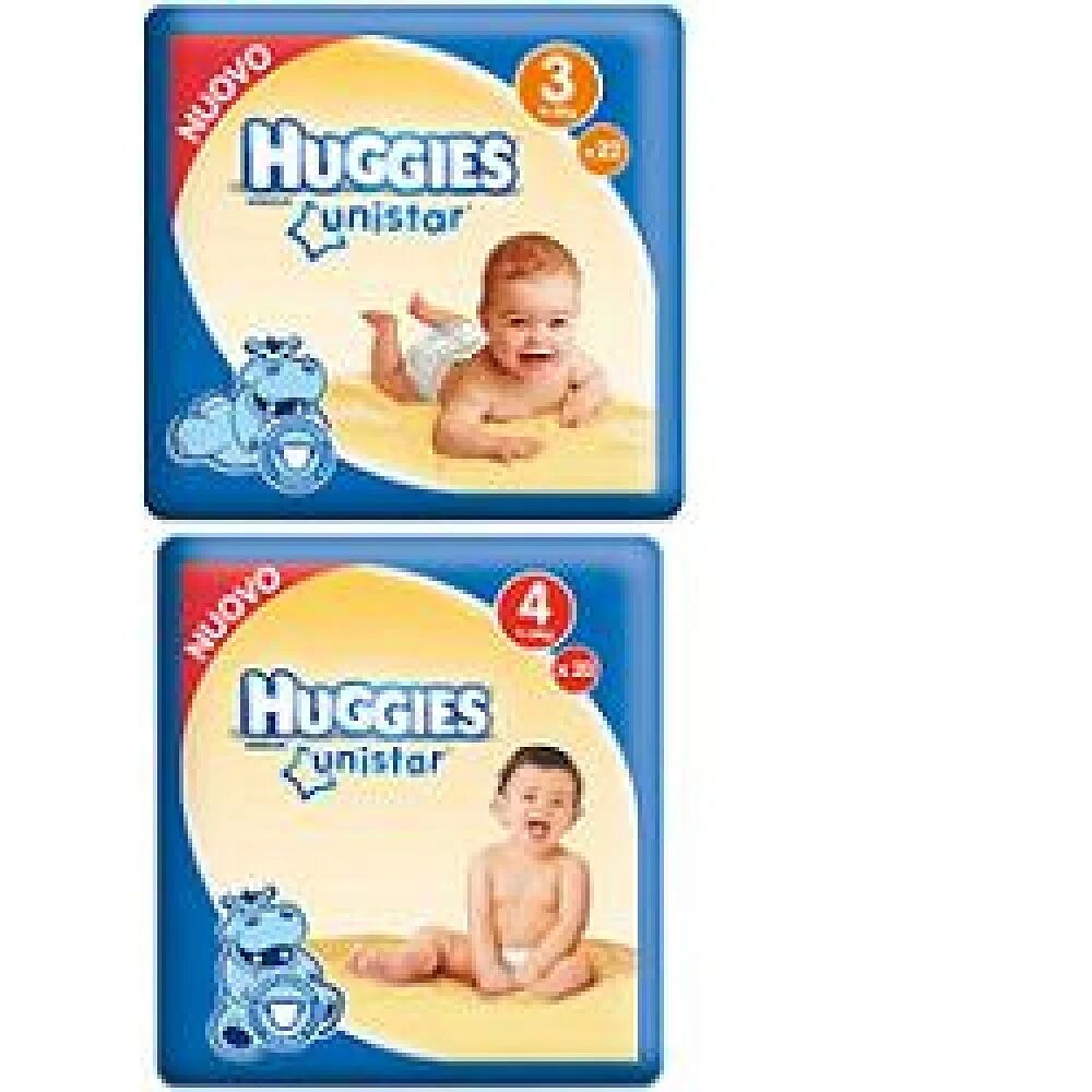 Huggies Pannolino  Unistar Maxi 4 7/18 Kg 18 Pezzi