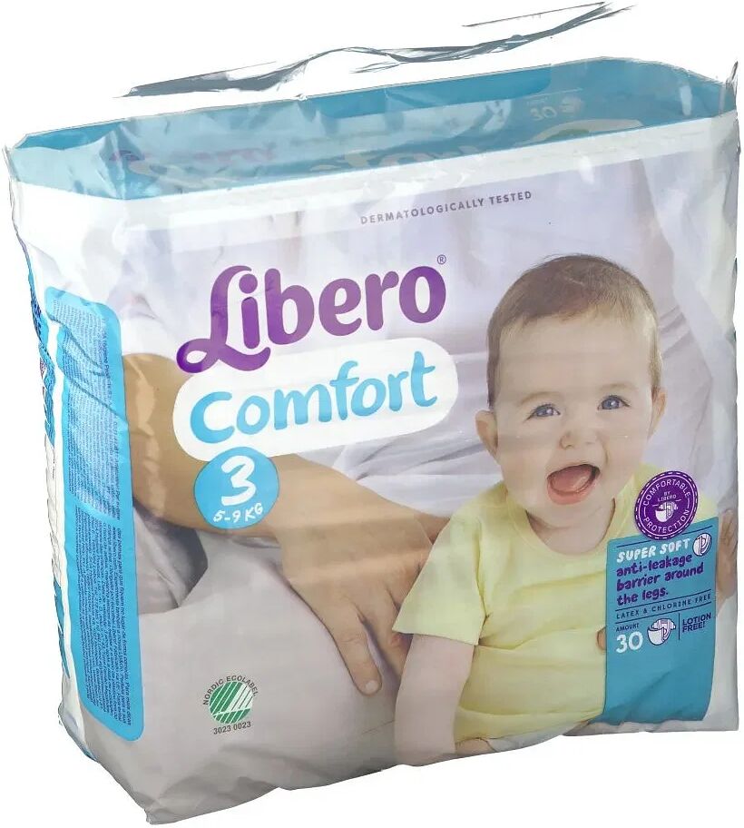 Libero Comfort 3 Pannolino Per Bambino 5-9 Kg 30 Pezzi