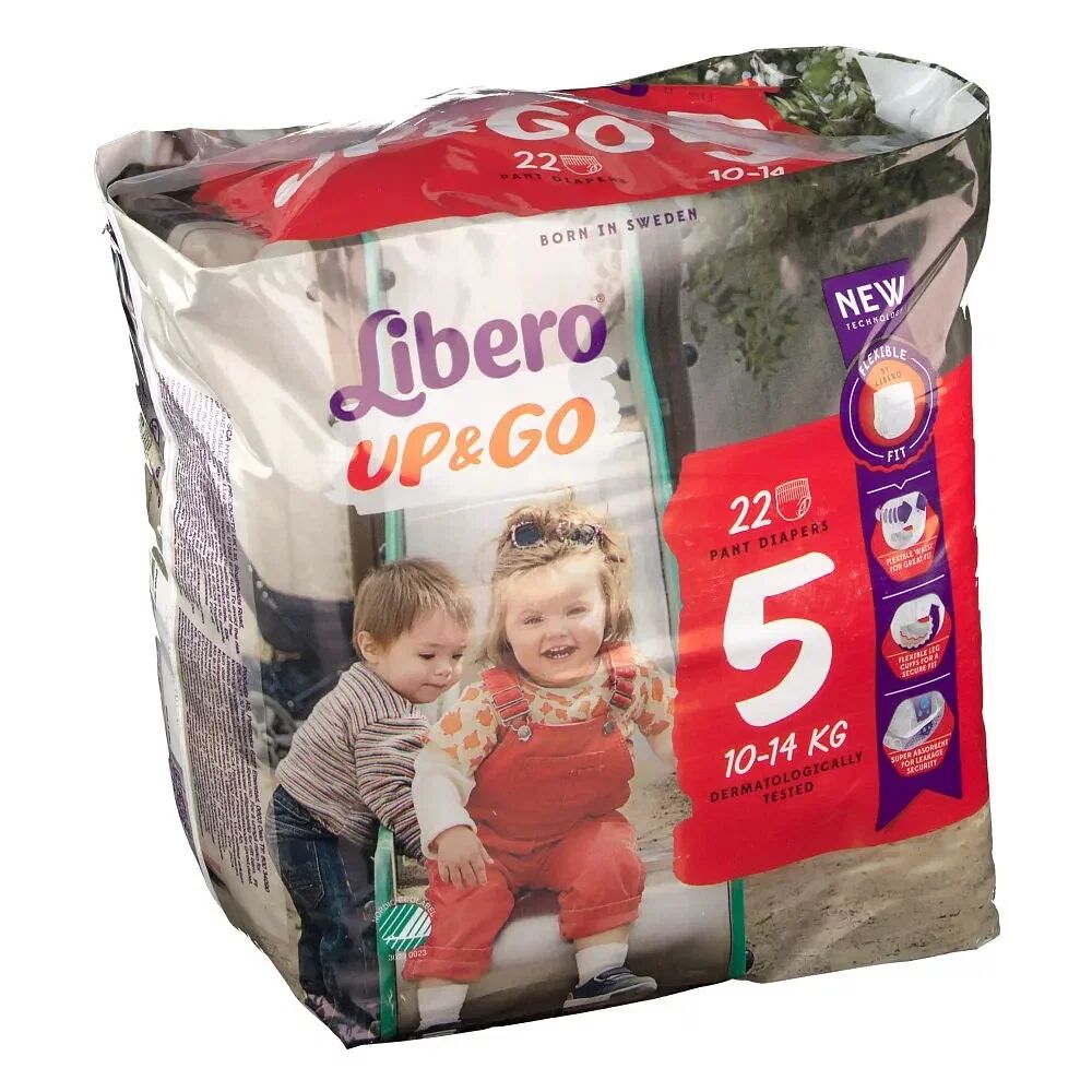 Libero Up&go Pannolino Per Bambino Taglia 5 4x22 Pezzi