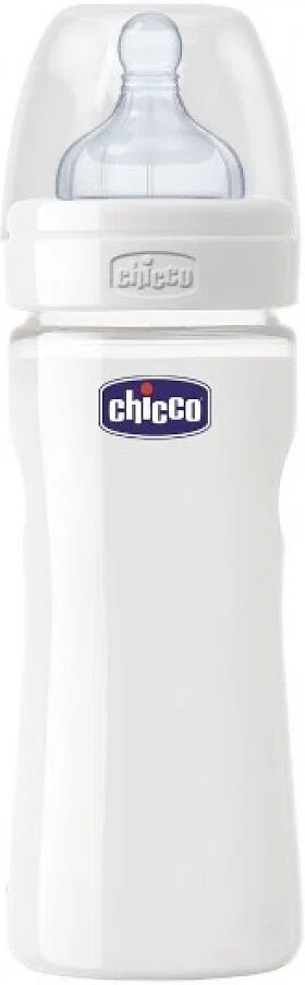 Chicco Biberon Well Being In Vetro Non Decoratorato Da 240 Ml Normal Silicone Chicco Biberon Well Being In Vetro Non Decoratorato Da 240 Ml Normal Silicone