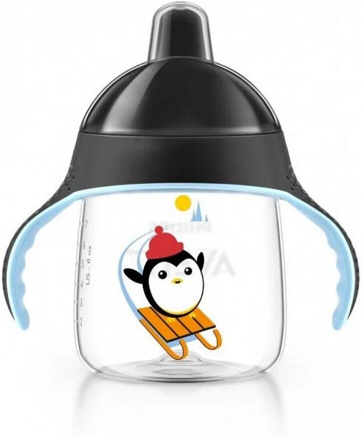 Avent Tazza Con Beccuccio Decorata Nero 260 Ml Avent Tazza Con Beccuccio Decorata Nero 260 Ml