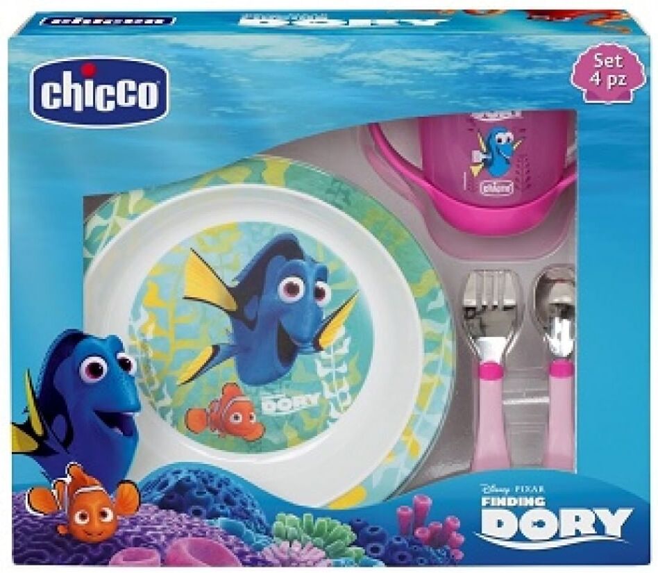 Chicco Set Pappa Dory Rosa 18+ Chicco Set Pappa Dory Rosa 18+