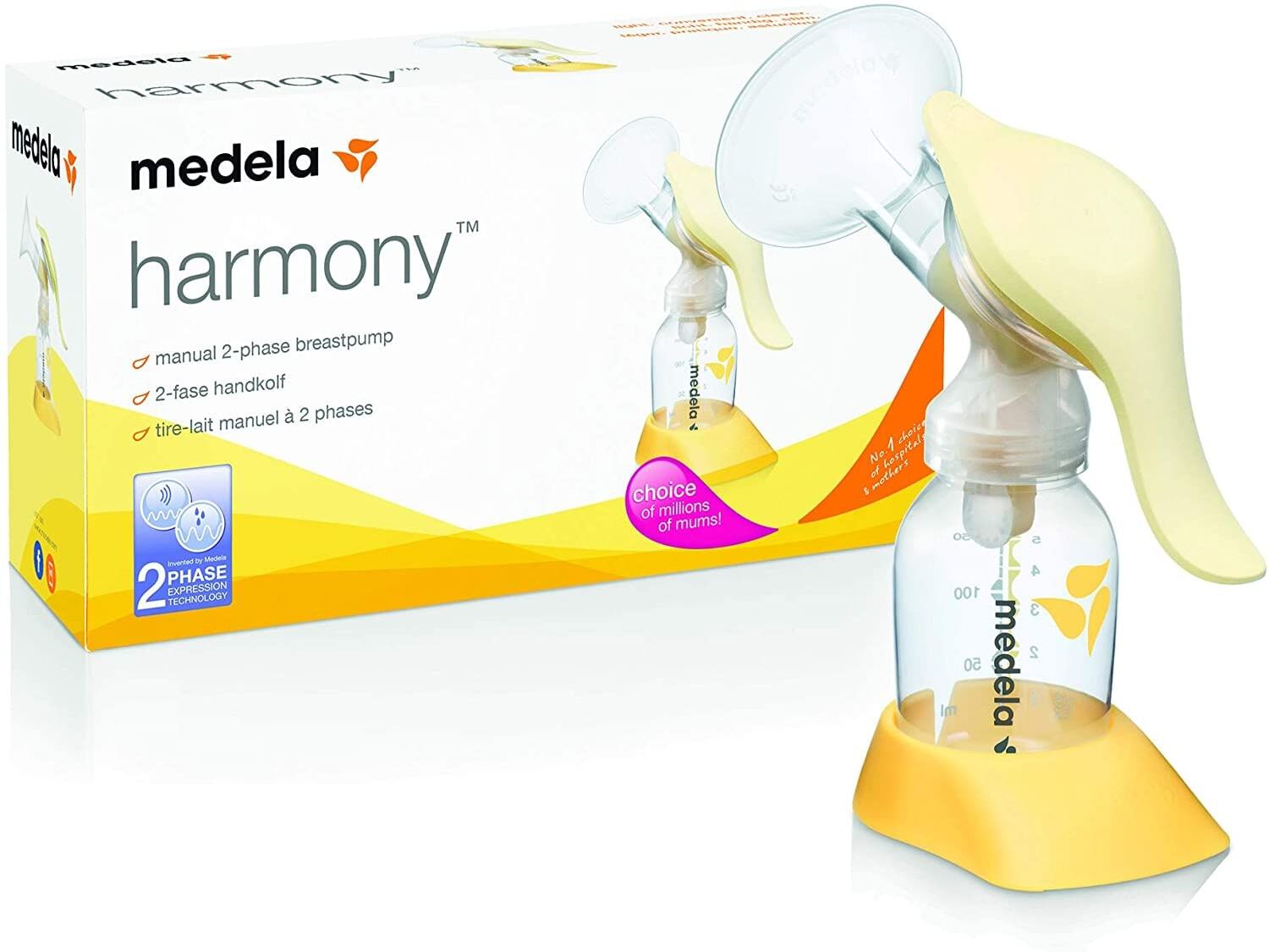 Medela Tiralatte Manuale Harmony 2-Phase Expression Senza Tettarella Calma Medela Tiralatte Manuale Harmony 2-Phase Expression Senza Tettarella Calma