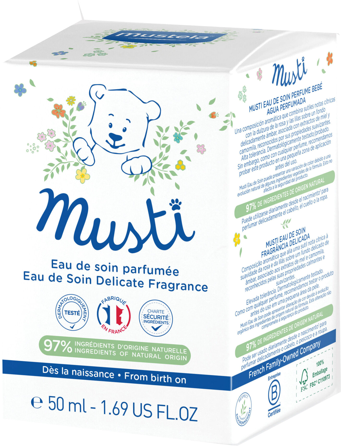 Lab.Expanscience Mustela Musti Acqua Profumata 50 Ml 2020 Lab.Expanscience Mustela Musti Acqua Profumata 50 Ml 2020
