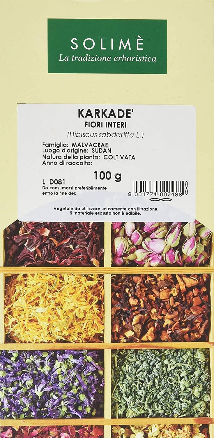 Solime' Karkade Fiori Interi 100g Solime' Karkade Fiori Interi 100g