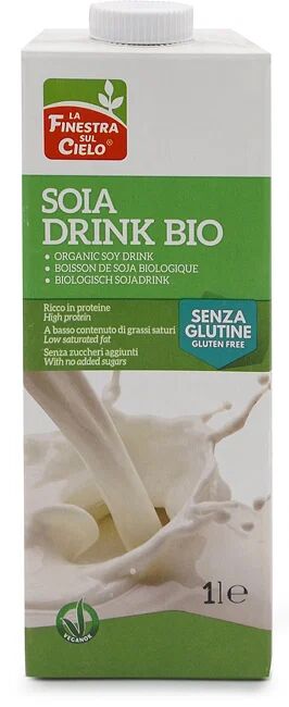 La Finestra Sul Cielo Bevanda Soia Drink Senza Glutine Bio 1 Litro