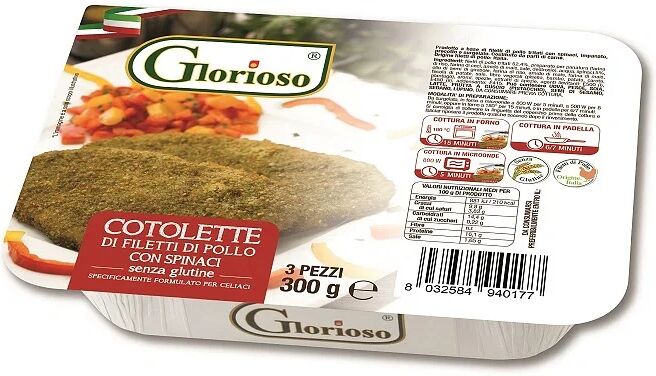 I.C.A. Cotoletta Con Spinaci Surgelata 285 G