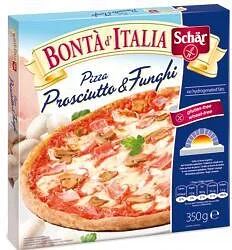 Dr. Schar Schar Surgelati Pizza Prosciutto E Funghi Bonta' D'Italia 350 G