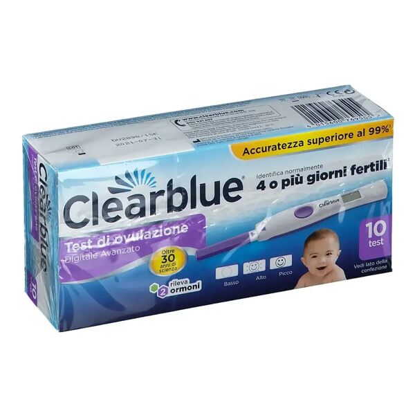 clearblue test di ovulazione  digitale avanzato 10 pezzi