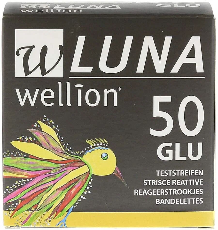 Trust Wellion Luna 50 Strips Strisce Per Misurazione Glicemia