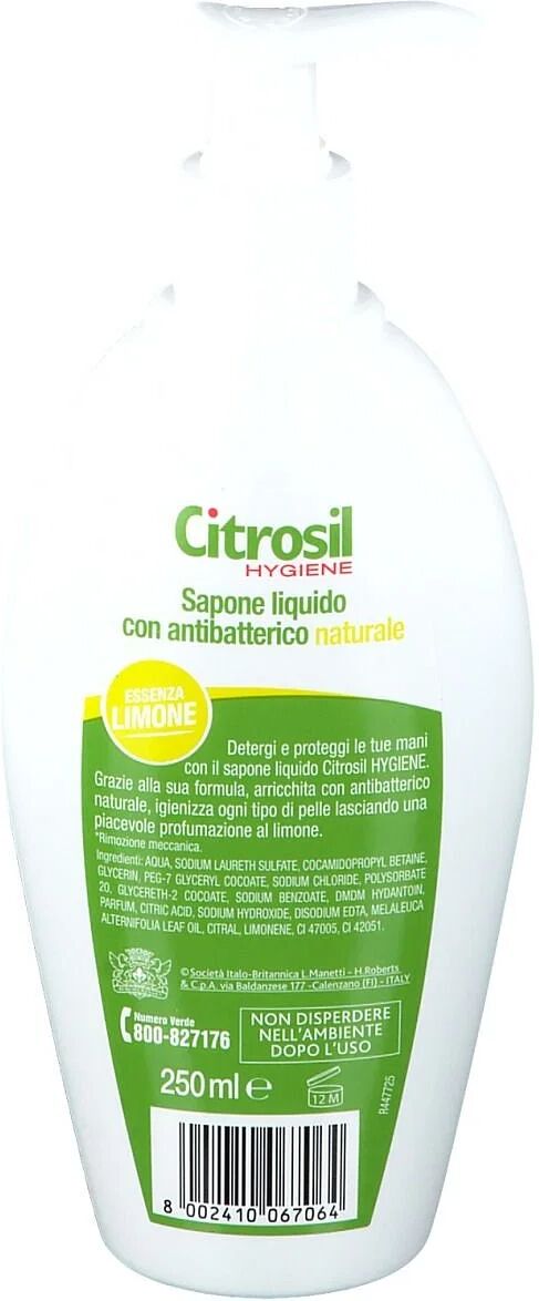 Citrosil Sapone Liquido Antibatterico Agrumi 250 Ml