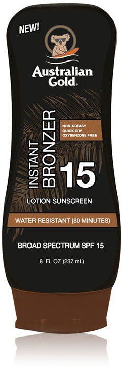 AUSTRALIAN GOLD Protezioni Solari Instant Bronzer Lotion Spf15 237 Ml