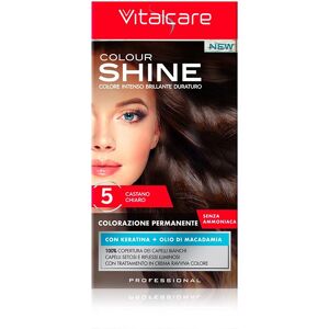 VITALCARE Colour Shine Colorazione Permanente Senza Ammoniaca 05 Castano Chiaro