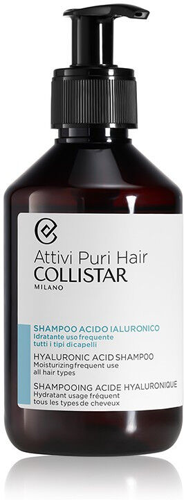 COLLISTAR Attivi Puri Hair Acido Ialuronico Shampoo Idratante Uso Frequente 250 Ml