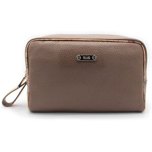 Classe Pochette Beauty Uomo Pelle Marrone Chiaro Marrone Chiaro