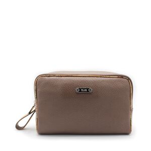 Classe Pochette Beauty Uomo Pelle Marrone Chiaro Marrone Chiaro