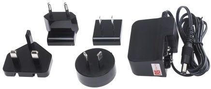 RS PRO Alimentatore da parete Universale  24V cc, 500mA, spina Australia, connettore maschio europeo, Regno Unito, US RS PRO Alimentatore da parete Universale  24V cc, 500mA, spina Australia, connettore maschio europeo, Regno Unito, US