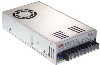 Mean Well Alimentatore switching integrato  , 300W, ingresso 124 → 370 V dc, 88 → 264 V ac,, SPV-300-48RS