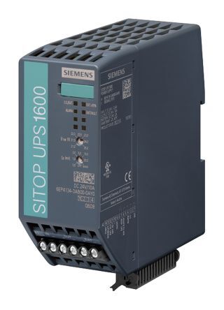 Siemens Alimentatore a montaggio su guida DIN  SITOP UPS1600, 240W, 24V cc max, 10A, 1 uscite, 125 x 50 x 125mm 22, 6EP4134-3AB00-0AY0