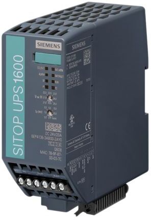 Siemens Alimentatore a montaggio su guida DIN  SITOP UPS1600, 480W, 24V cc max, 20A, 1 uscite, 125 x 50 x 125mm 22, 6EP4136-3AB00-2AY0