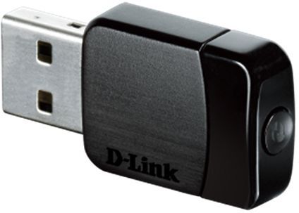 D-Link Dongle  USB 2.0 2.4 GHz, 5 GHz, 433Mbit/s AC600 802.11a, 802.11ac, 802.11b, 802.11g, 802.11n WiFi, DWA-171 D-Link Dongle  USB 2.0 2.4 GHz, 5 GHz, 433Mbit/s AC600 802.11a, 802.11ac, 802.11b, 802.11g, 802.11n WiFi, DWA-171