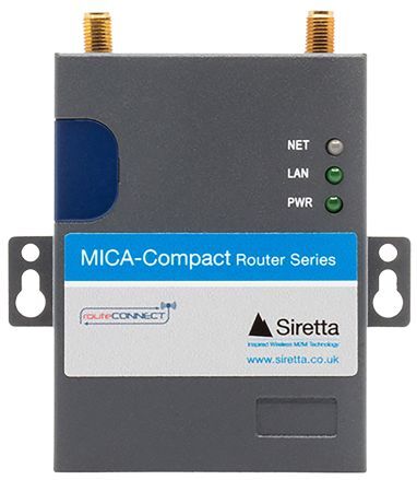 Siretta MICA 3G/UMTS ROUTER,LAN,SIM,SERIAL, QUARTZ-COMPACT-11-UMTS(EU) Siretta MICA 3G/UMTS ROUTER,LAN,SIM,SERIAL, QUARTZ-COMPACT-11-UMTS(EU)