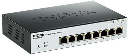 D-Link Switch Ethernet  Gigabit, 10/100/1000Mbit/s, 8 porte, Desktop, Sì, DGS-1100-08P D-Link Switch Ethernet  Gigabit, 10/100/1000Mbit/s, 8 porte, Desktop, Sì, DGS-1100-08P