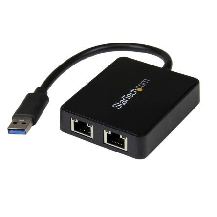 Startech Adattatore di rete , bus USB 3.0, porte: 2, velocità 10/100/1000Mbit/s, USB32000SPT Startech Adattatore di rete , bus USB 3.0, porte: 2, velocità 10/100/1000Mbit/s, USB32000SPT