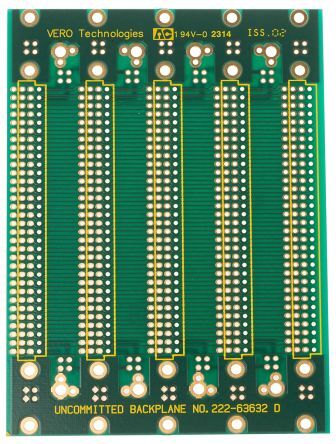 RS PRO Scheda madre DIN 41612 Eurocard 96 vie FR4 doppia faccia 95.7mm With 20.32mm Connector Pitch RS PRO Scheda madre DIN 41612 Eurocard 96 vie FR4 doppia faccia 95.7mm With 20.32mm Connector Pitch