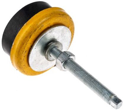 RS PRO Piedino regolabile  in Gomma, Ø 80mm, M12 x 75mm, 600kg RS PRO Piedino regolabile  in Gomma, Ø 80mm, M12 x 75mm, 600kg