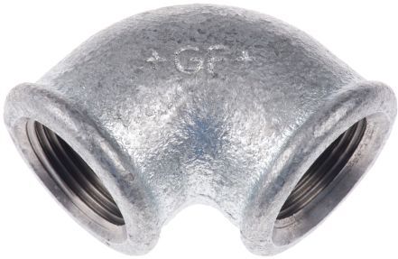 Georg Fischer Raccordo in ferro malleabile galvanizzato , connessione BSPP 3/4" femmina x BSPP 3/4" femmina, a Gomito, 770090205 Georg Fischer Raccordo in ferro malleabile galvanizzato , connessione BSPP 3/4" femmina x BSPP 3/4" femmina, a Gomito, 770090205