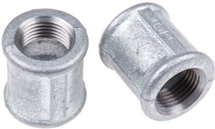 Georg Fischer Raccordo in ferro malleabile galvanizzato , connessione BSPP 1/2" femmina x BSPP 1/2" femmina, 770270204 Georg Fischer Raccordo in ferro malleabile galvanizzato , connessione BSPP 1/2" femmina x BSPP 1/2" femmina, 770270204