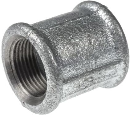 Georg Fischer Raccordo in ferro malleabile galvanizzato , connessione BSPP 3/4" femmina x BSPP 3/4" femmina, 770270205