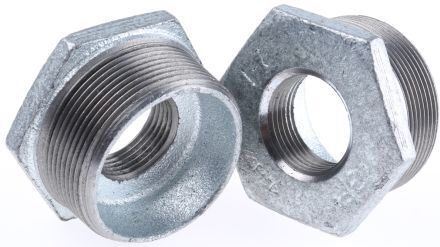 Georg Fischer Raccordo in ferro malleabile galvanizzato , connessione BSPT 2" maschio x BSPP 1" femmina, 770241239 Georg Fischer Raccordo in ferro malleabile galvanizzato , connessione BSPT 2" maschio x BSPP 1" femmina, 770241239