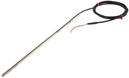 RS PRO Termocoppia tipo PT 100, cavo 1m, diametro sonda 6mm, lunghezza sonda 250mm, in acciaio inossidabile, -50°C a +500°C RS PRO Termocoppia tipo PT 100, cavo 1m, diametro sonda 6mm, lunghezza sonda 250mm, in acciaio inossidabile, -50°C a +500°C