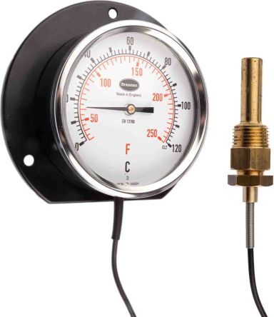 RS PRO Termometro a Quadrante , 0 → +120°C RS PRO Termometro a Quadrante , 0 → +120°C