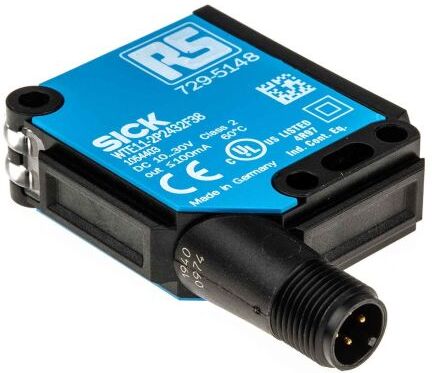 RS PRO Sensore fotoelettrico Rettangolare , a diffusione, rilevamento 40 mm → 1 m., uscita PNP RS PRO Sensore fotoelettrico Rettangolare , a diffusione, rilevamento 40 mm → 1 m., uscita PNP