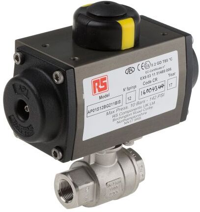 RS PRO Valvola pneumatica , 1000 psi max, connessione BSP 3/8, valvola a Sfera