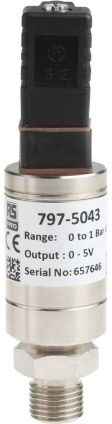 RS PRO Sensore di pressione Relativa,  DIN 43650 tipo C, pressione massima 1bar, IP65 G1/4 RS PRO Sensore di pressione Relativa,  DIN 43650 tipo C, pressione massima 1bar, IP65 G1/4