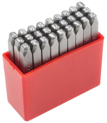 RS PRO Set punzoni alfabetici per incisione , altezza carattere 2.5mm, 27 pezzi RS PRO Set punzoni alfabetici per incisione , altezza carattere 2.5mm, 27 pezzi